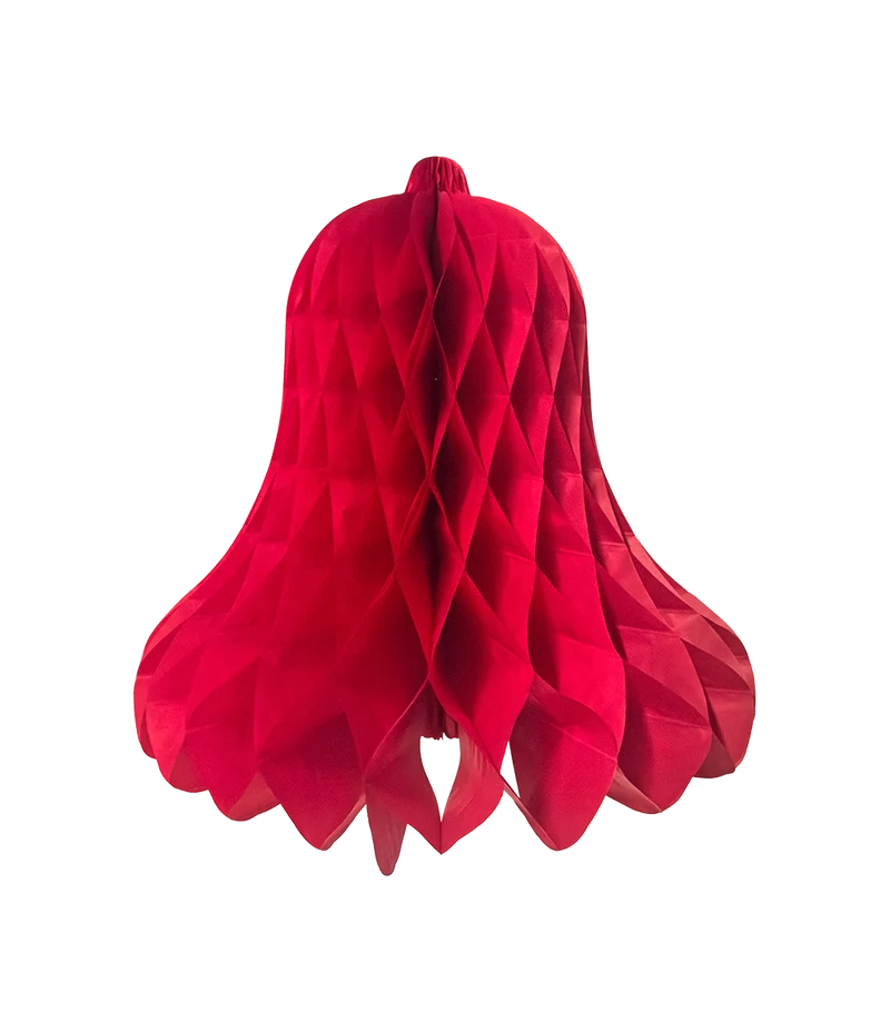 Kerstklok 50 cm - rood