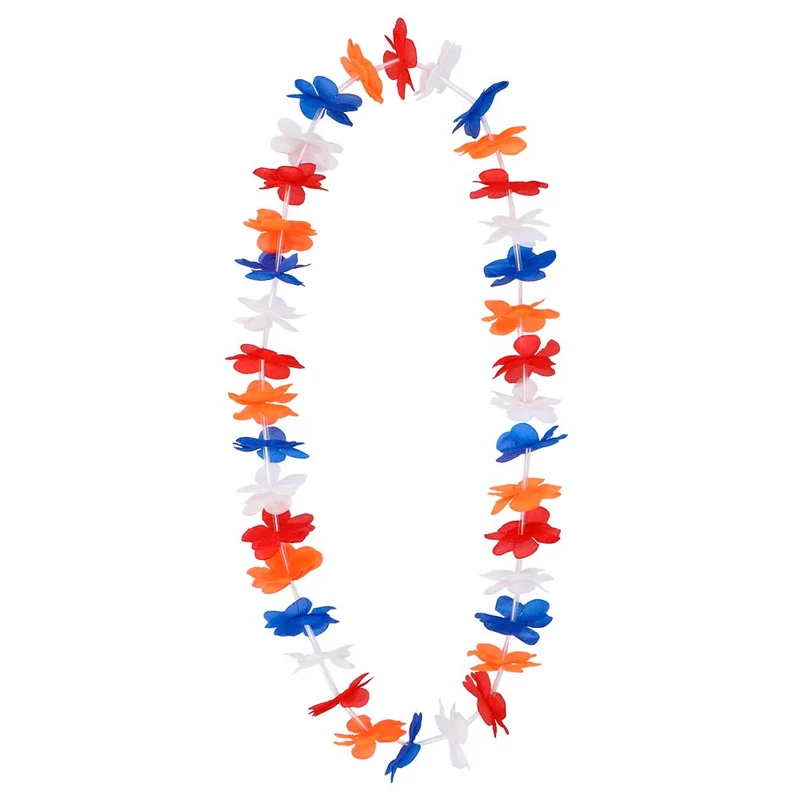 Hawaii krans Holland - oranje rood wit blauw