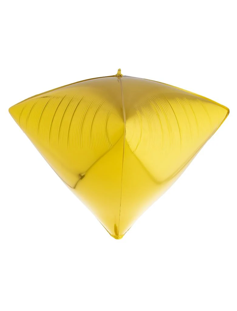 Folieballon diamant goud 61 cm