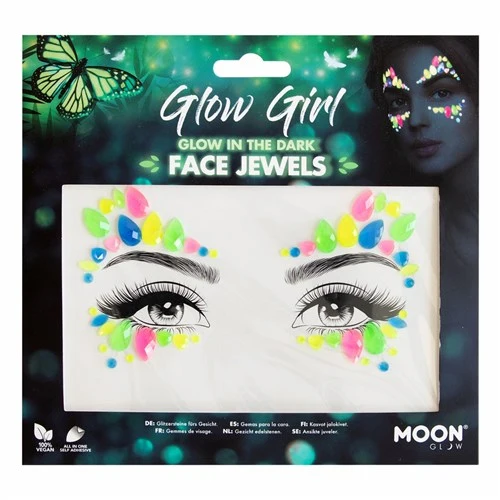 Gezichtsjuwelen Glow in the dark