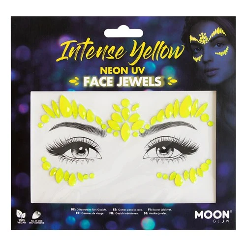 Gezichtsjuwelen Intense NEON geel