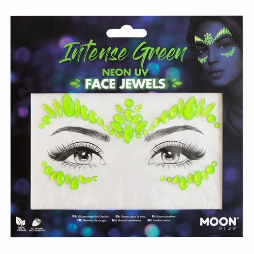 Gezichtsjuwelen Intense NEON groen