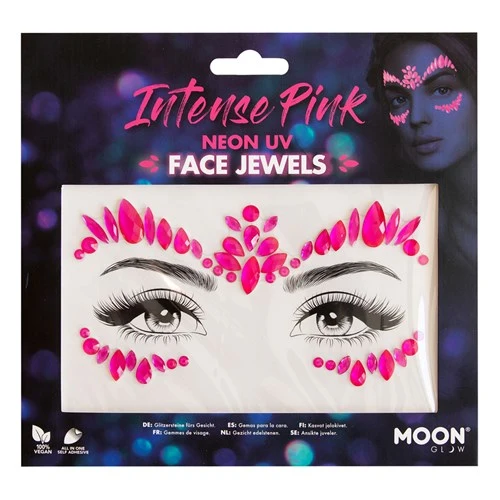 Gezichtsjuwelen Intense NEON roze