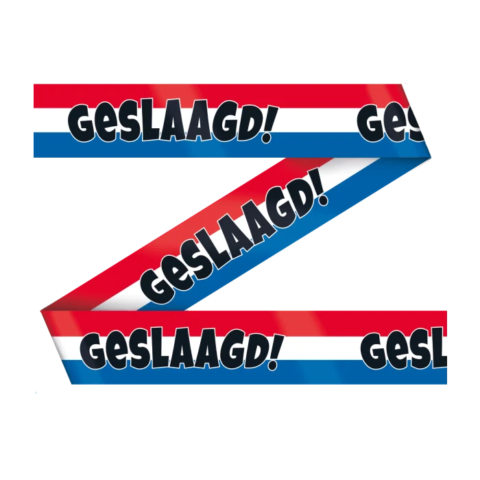 Geslaagd afzetlint - 12 meter