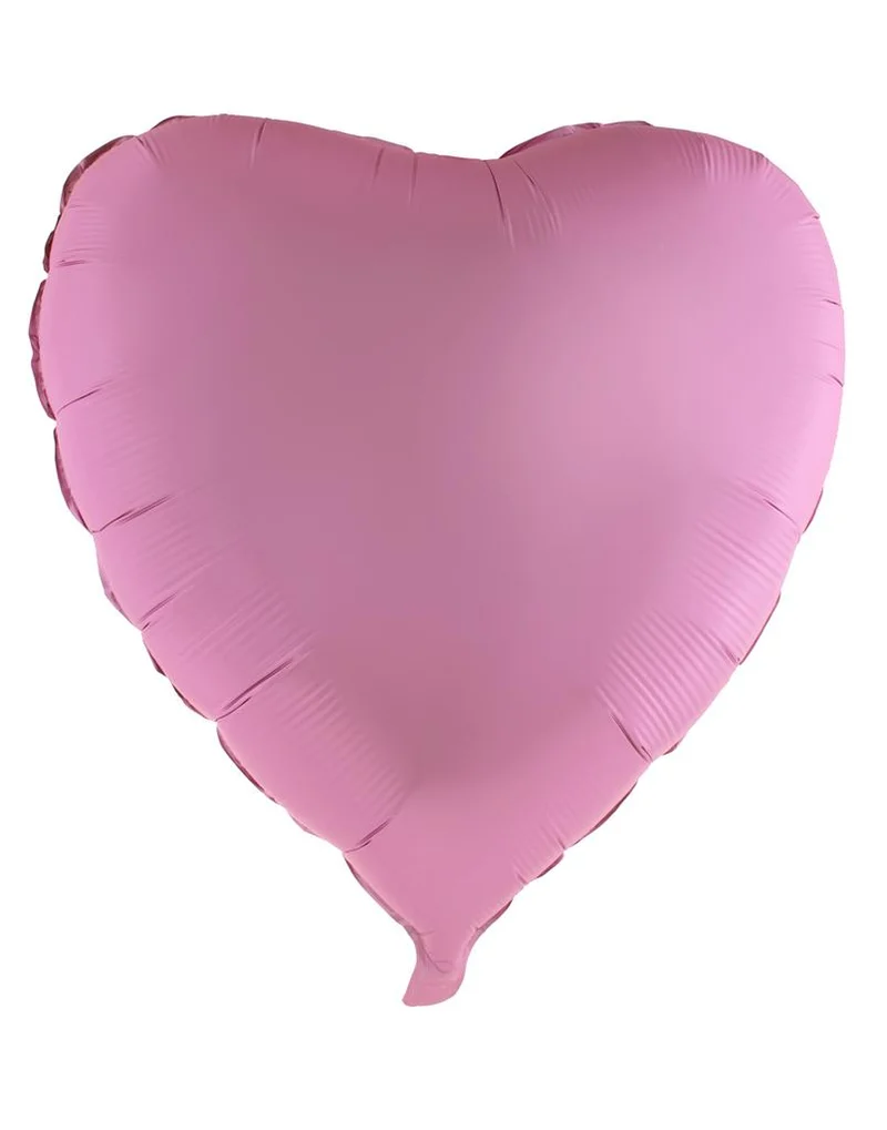 Folieballon hart roze 80,5 x 75 cm
