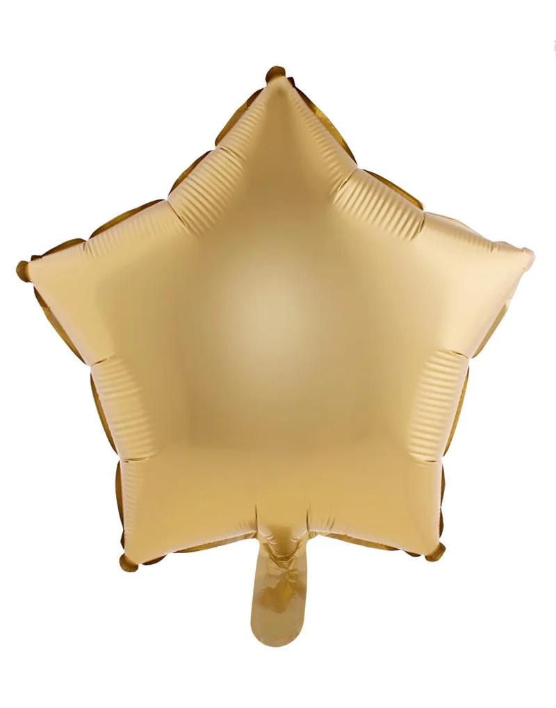 Folieballon ster goud mat 46 cm (18 inch)