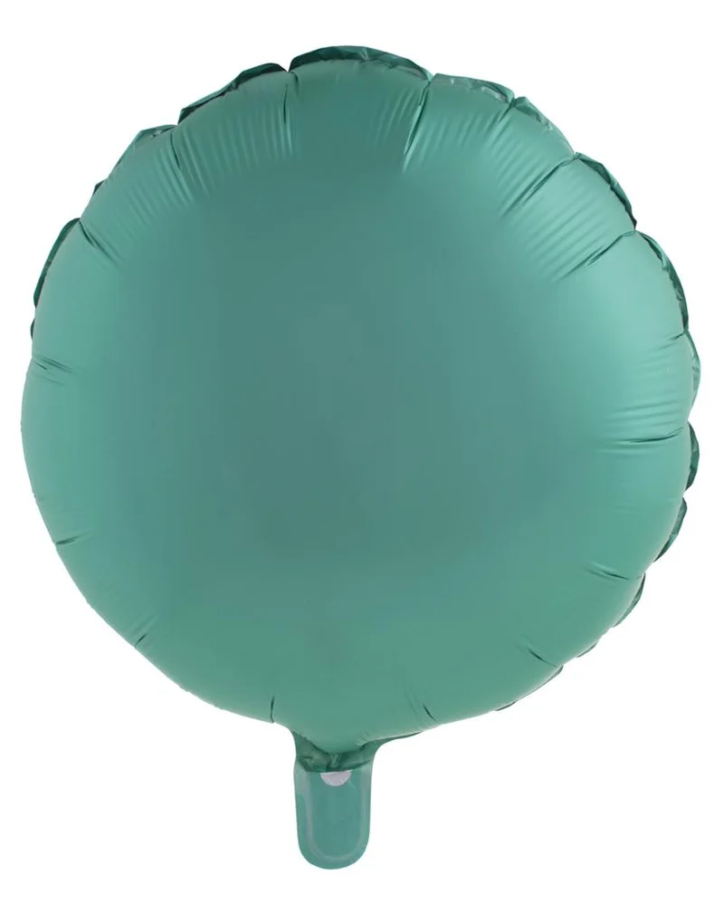 Folieballon rond groen effen 45 cm Funny Fashion