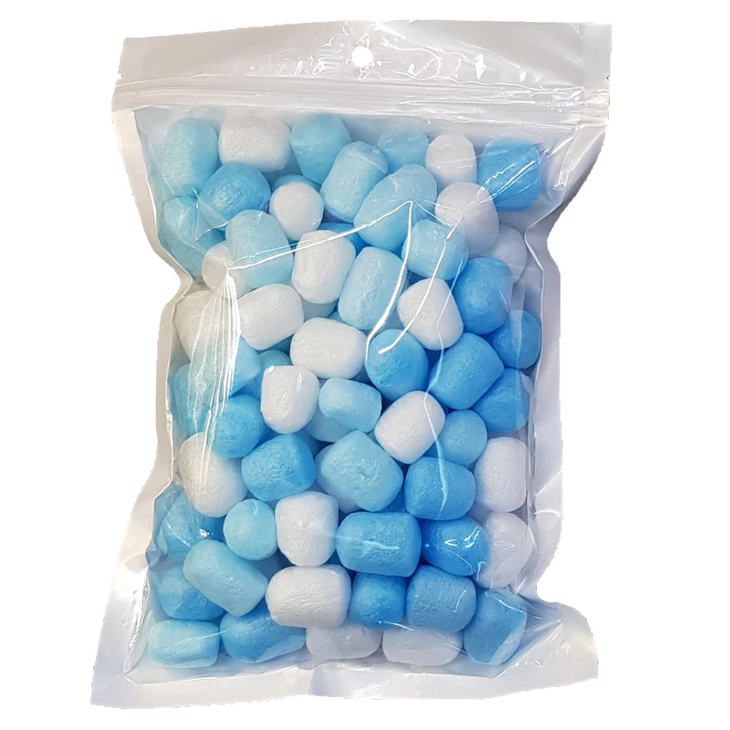 Ballon foam vulling blauw en wit voor doorzichtige ballonnen
