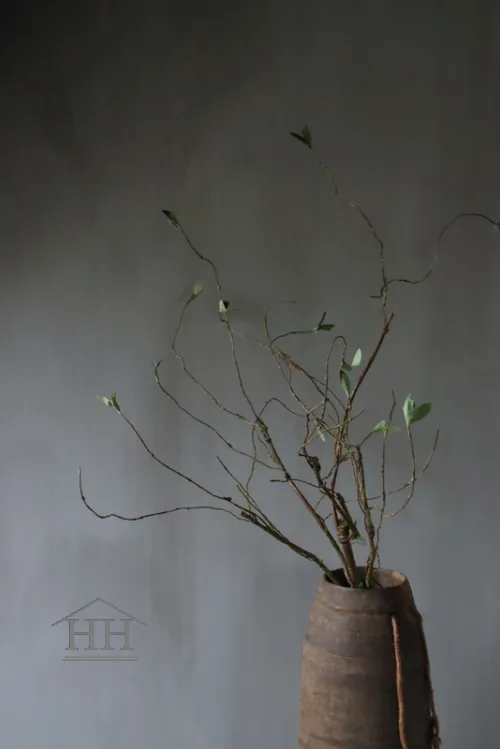 Kunsttak met groene blaadjes - 105cm