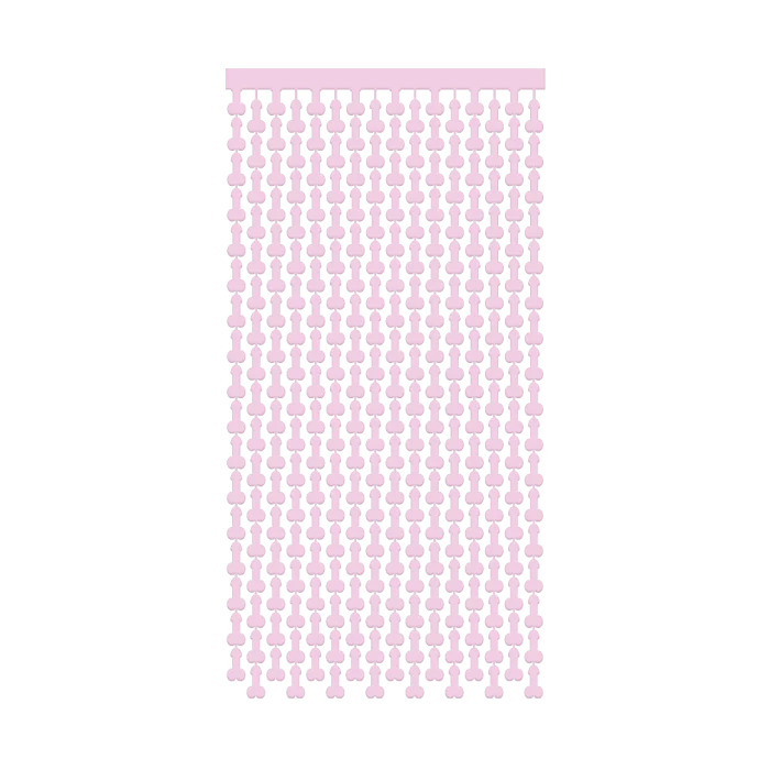Foliegordijn Penis - 200 x 100 cm - roze