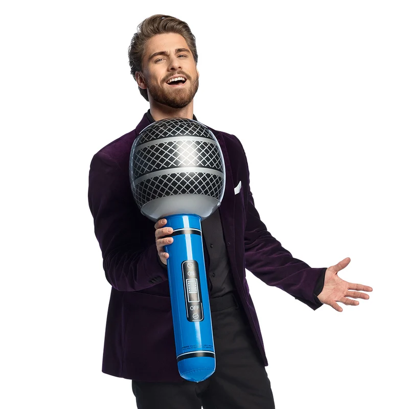 Opblaasbare microfoon XL - 76 cm