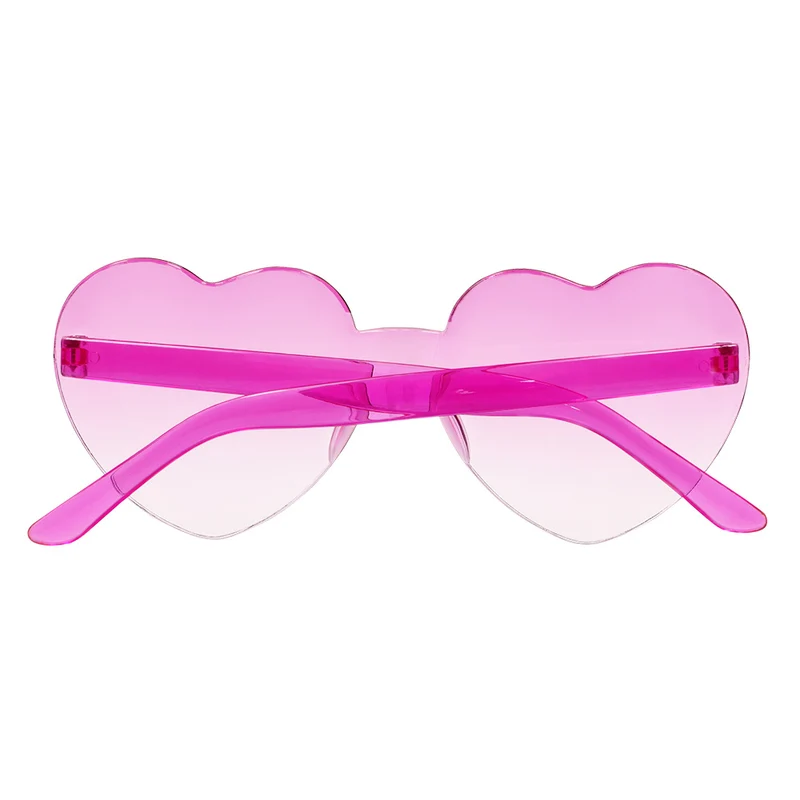 Partybril hartjes roze