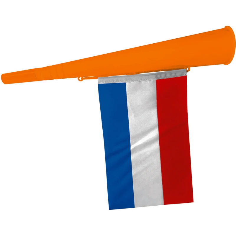 Oranje toeter met Nederlandse vlag