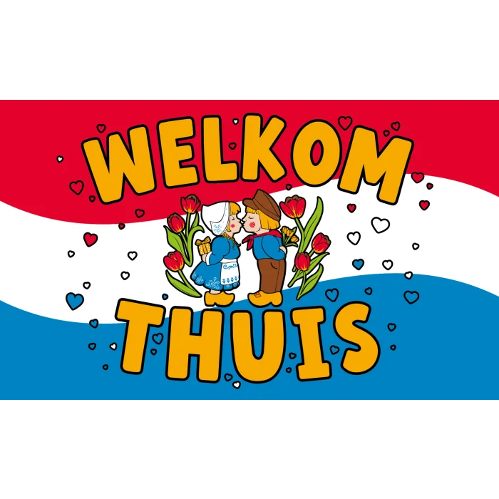 Welkom Thuis Gevelvlag XXL - 90 x 150 cm