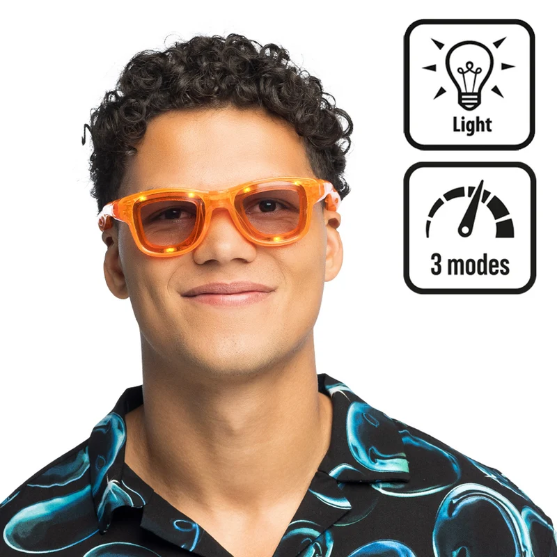 LED partybril oranje