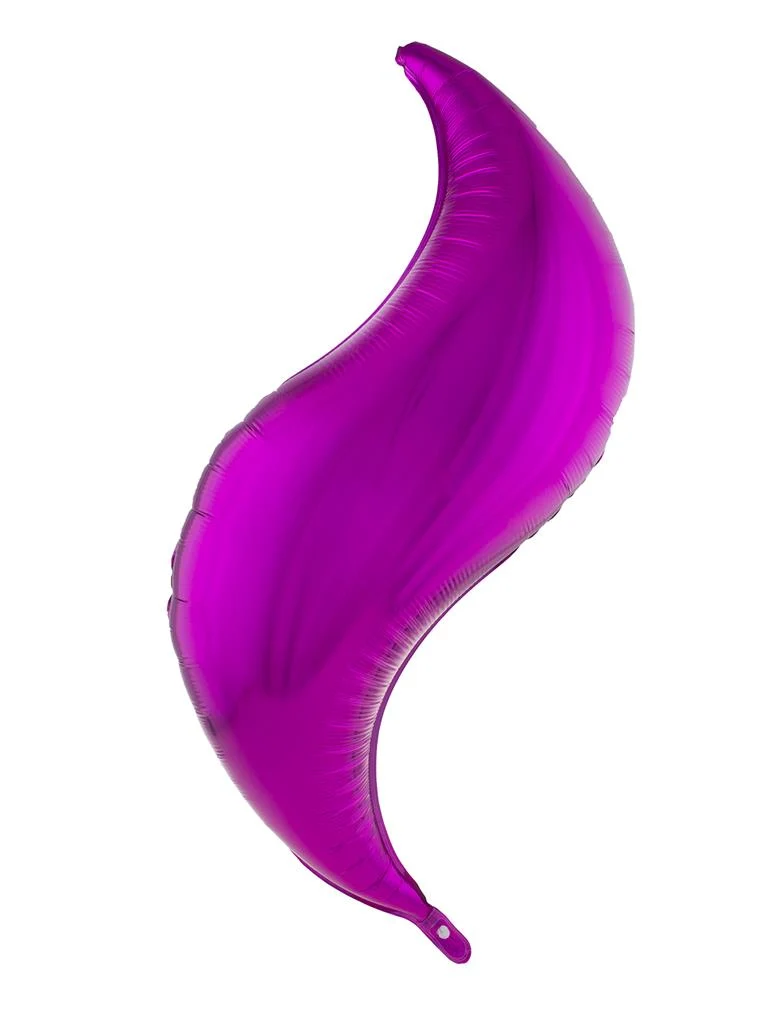 Folieballon curve fuchsiaroze 102 cm van folie