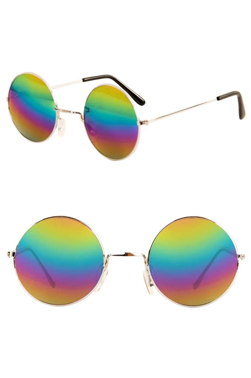 Uilebril regenboog spiegelglas rond dames en heren