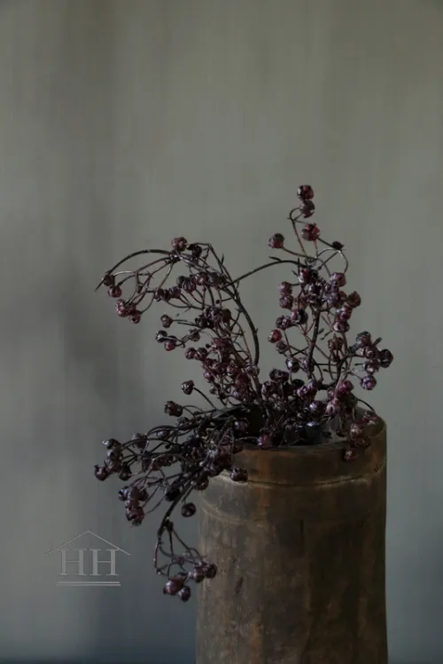 Kunsttak met bessen aubergine - Bundel van 3