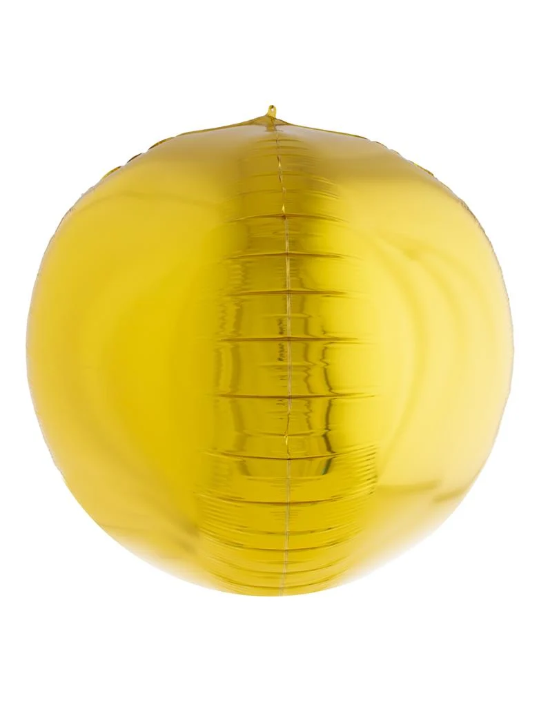Folieballon 3D bol goud 81 cm