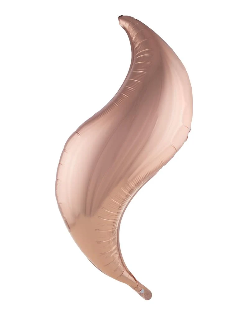 Folieballon S-vorm rosé koper 102 cm Funny Fashion