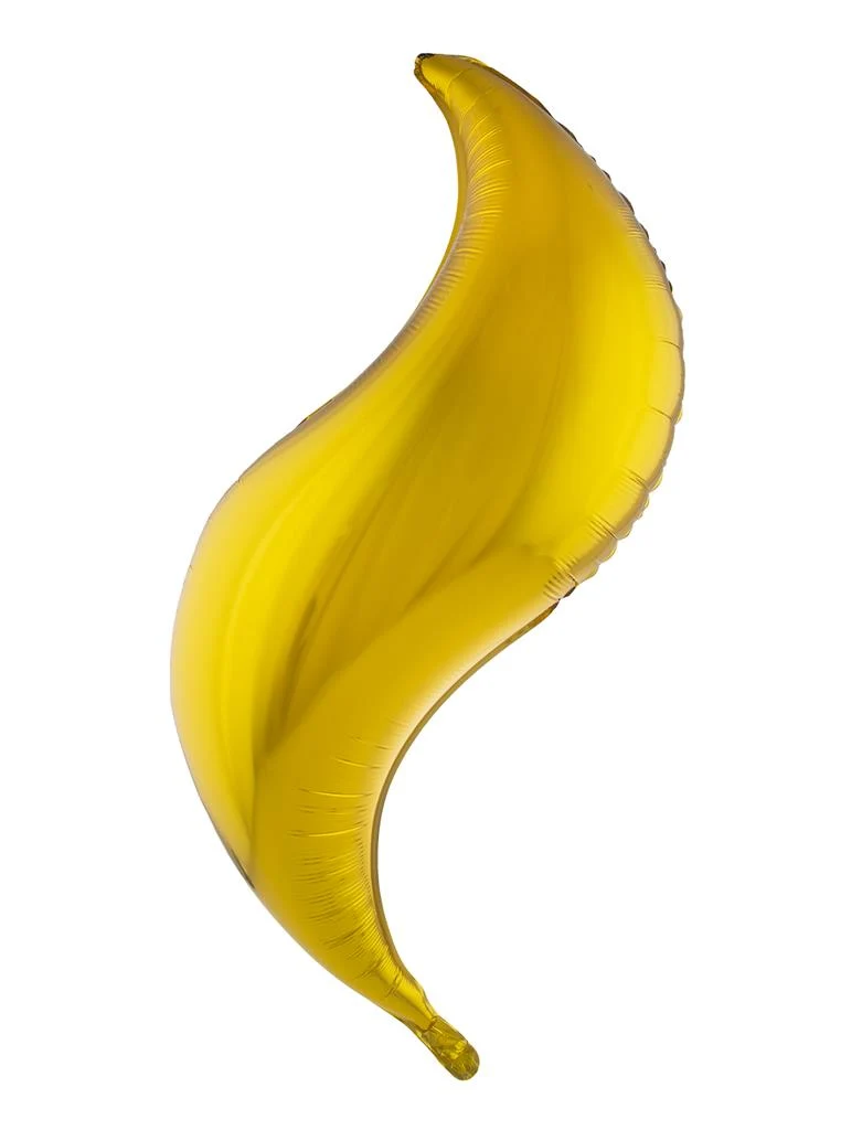 Folieballon S-vorm goud 102 cm