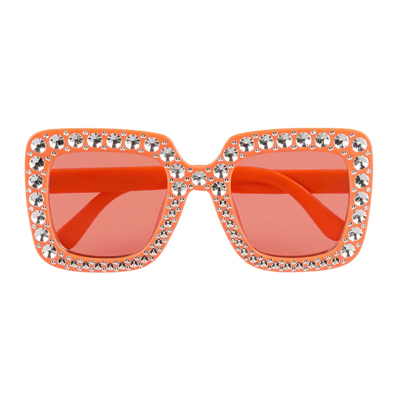 Partybril Bling Bling - oranje