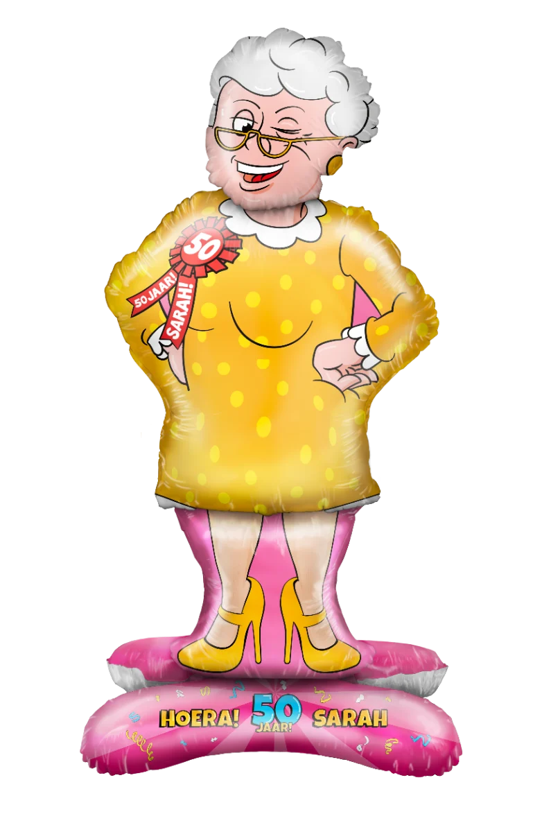 Folieballon Sarah pop - 90 cm