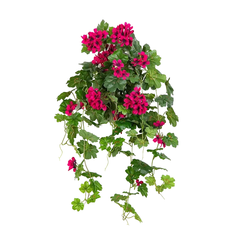 Kunst hangende geranium - Arne | 72 cm