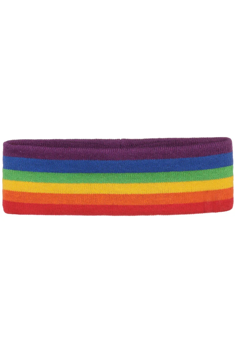 Regenboog hoofdband small gestreept unisex