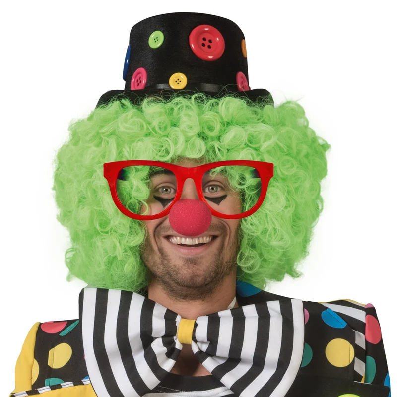 Jumbo bril met waterspuit rood - grappige clownsbril