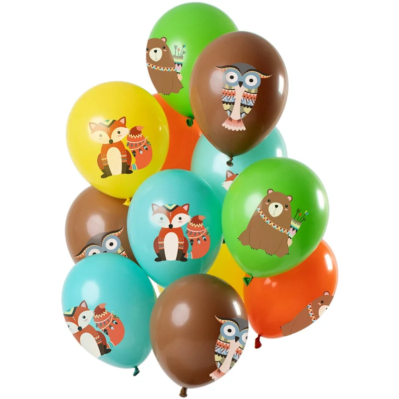 Ballonnen Set Bosdieren Premium - 12 Stuks