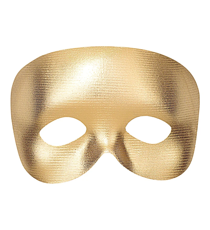 Halfgezicht masker goud metallic