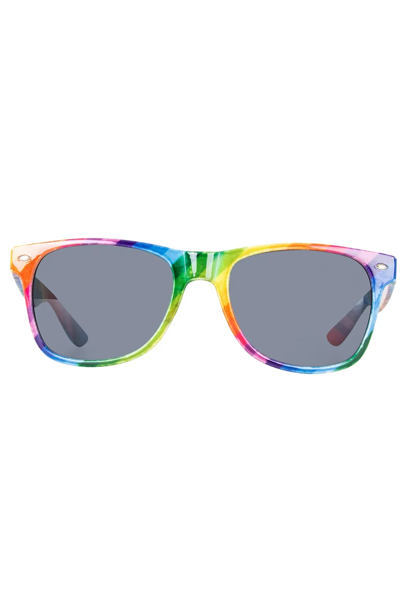 Regenboog bril donker glas dames en heren