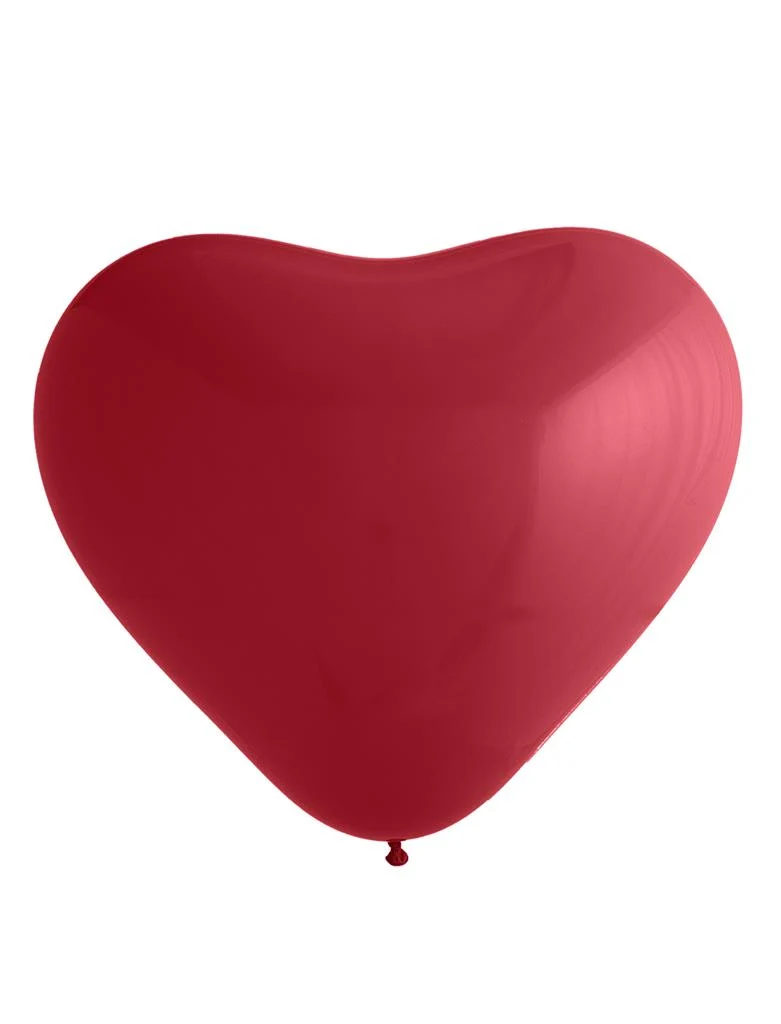 Hartvormige ballon rood 36 inch latex