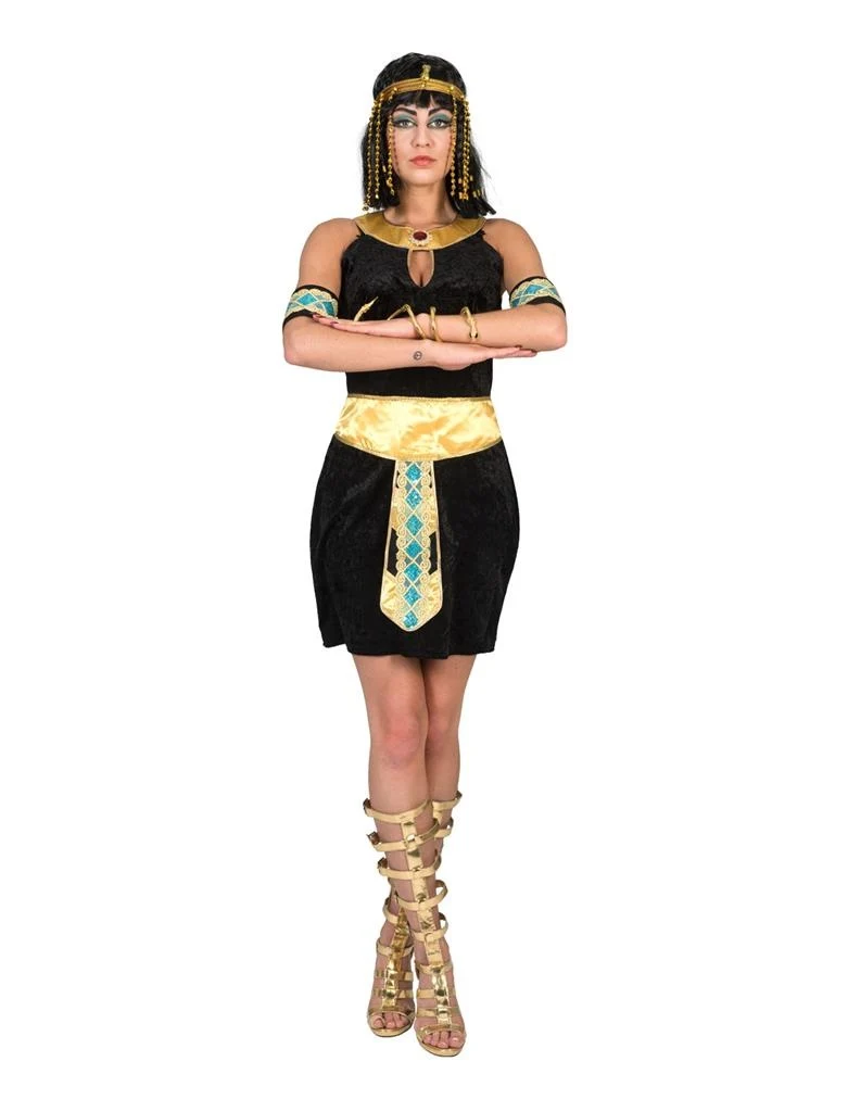 Egyptische Cleopatra jurk zwart