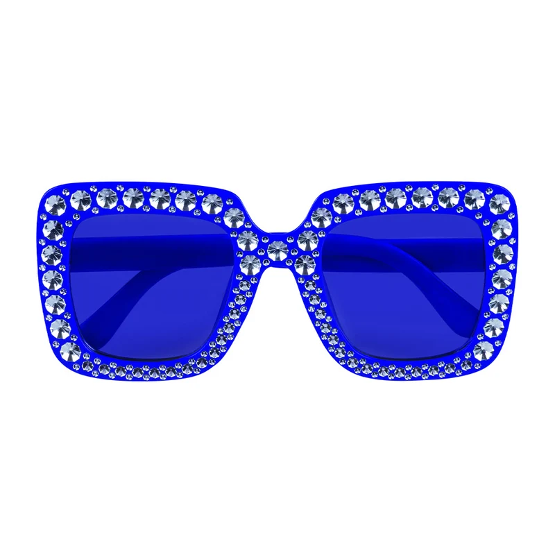 Bril Bling bling blauw
