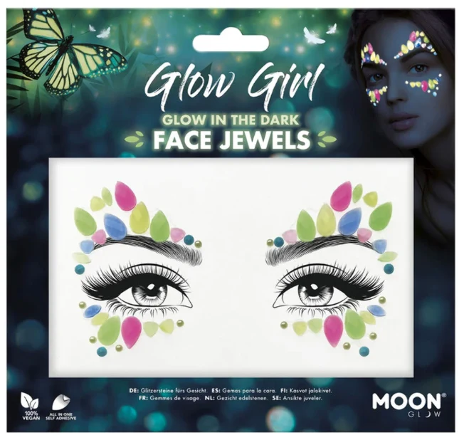 Face Jewels Glow Girl Glow in the dark