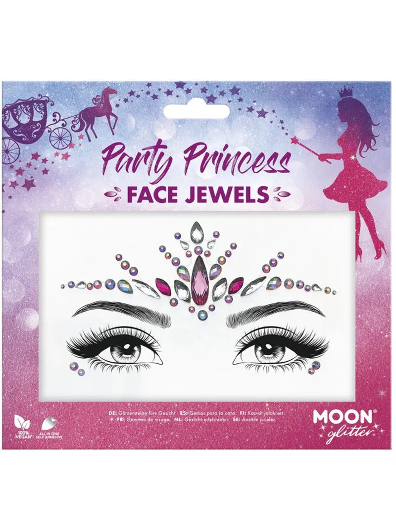 Edelsteentjes gezicht Party Princess