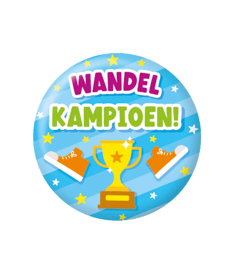 Button Wandelkampioen