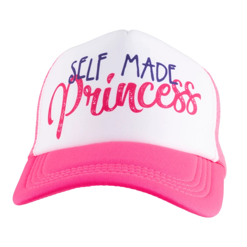 Self made princess pet roze wit met tekst voor dames