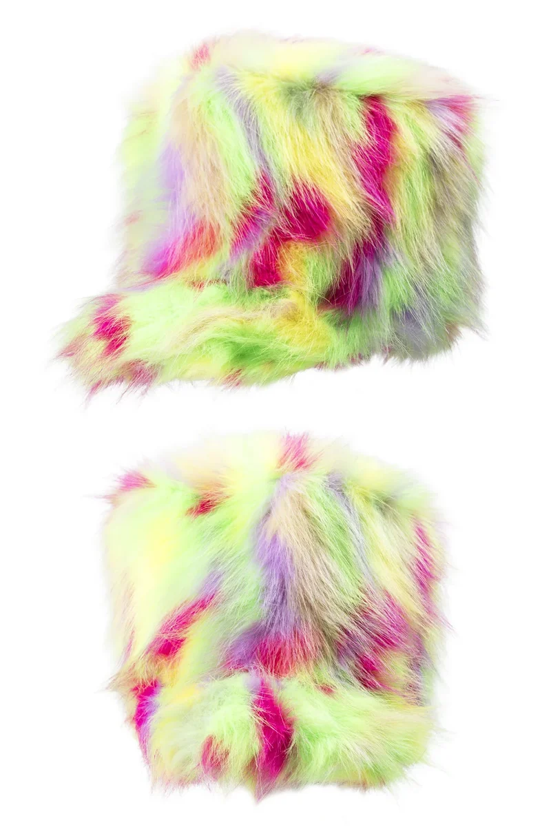 Pluche harmonie hoed Tropica multicolor 15 cm