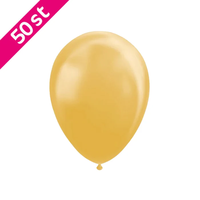 Ballonnen - 50 stuks - 30 cm - Goud metallic