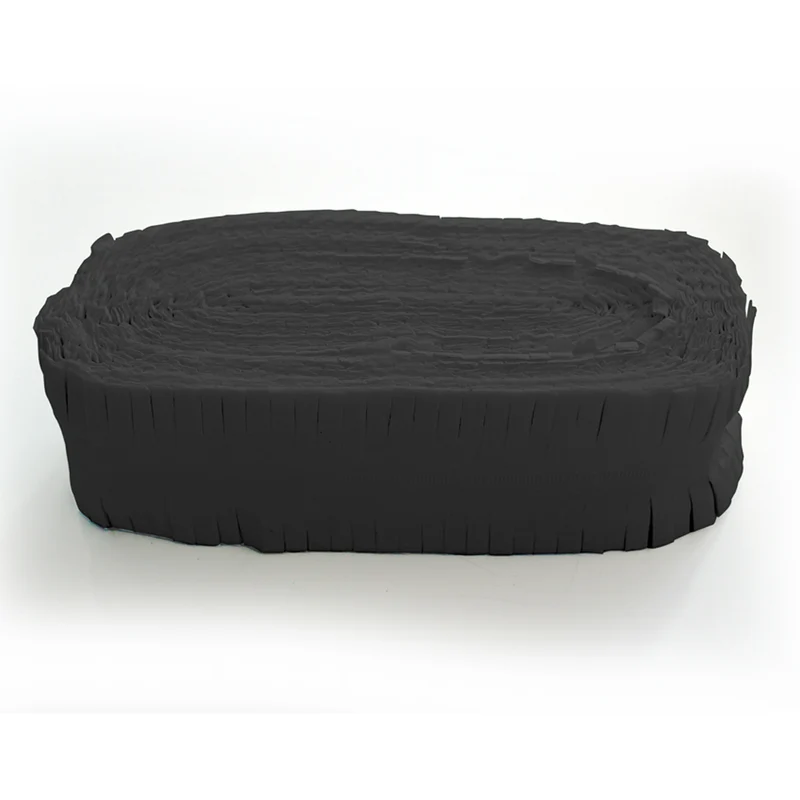 Crêpeslinger - 24 meter - zwart - Brandvertragend