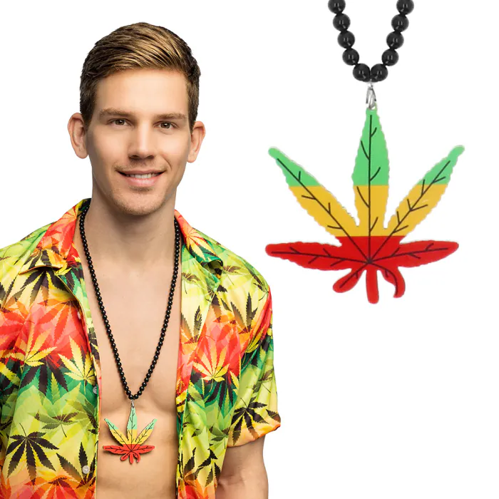 Wietblad Ketting Rasta Vibes