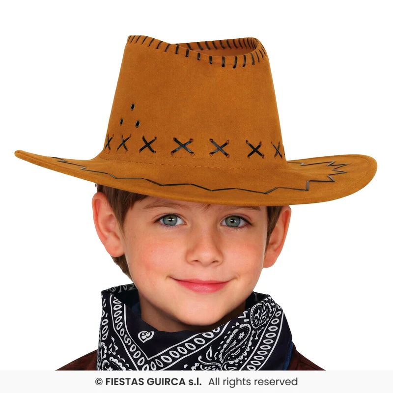 Cowboyhoed Lichtbruin Kind Wild West