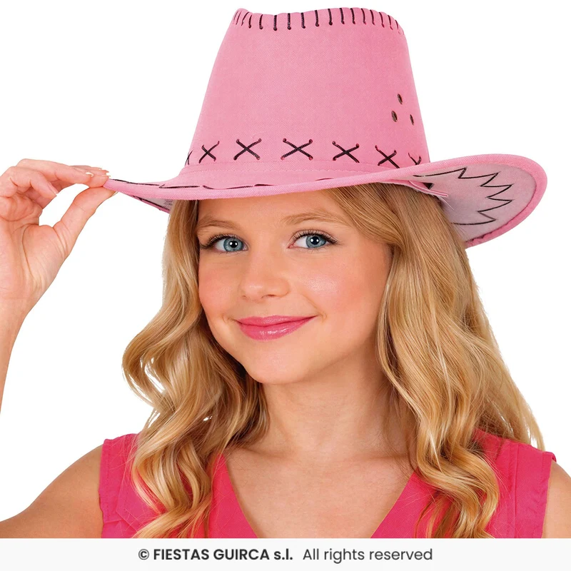 Roze Cowboyhoed Kind Girl Power