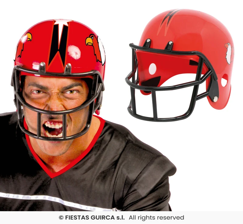 Footballer Helm Rood