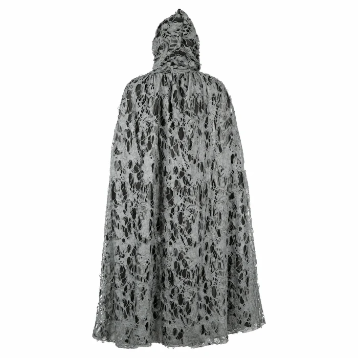 Cape Halloween grijs one size