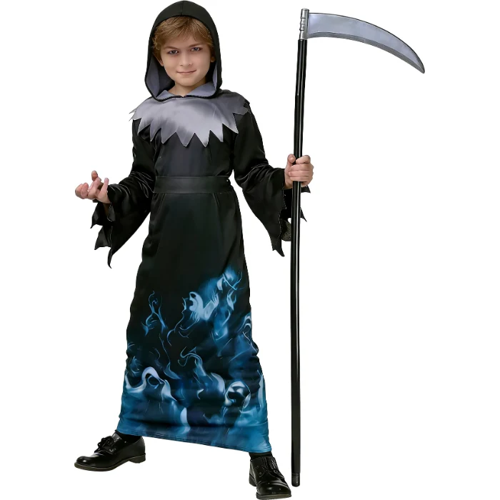 Kostuum Reaper met vlam -10-12jr