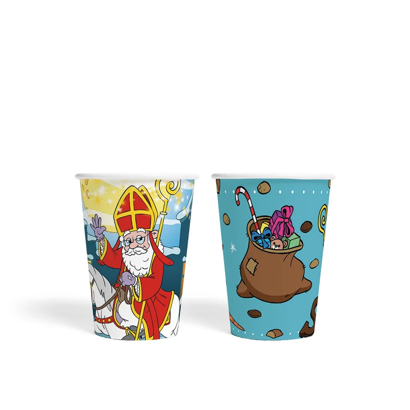 Sinterklaas bekers - 8 stuks